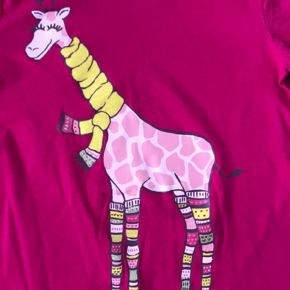 3 for $15 🌺Crazy 8 long sleeve Giraffe tee - Picture 3 of 5